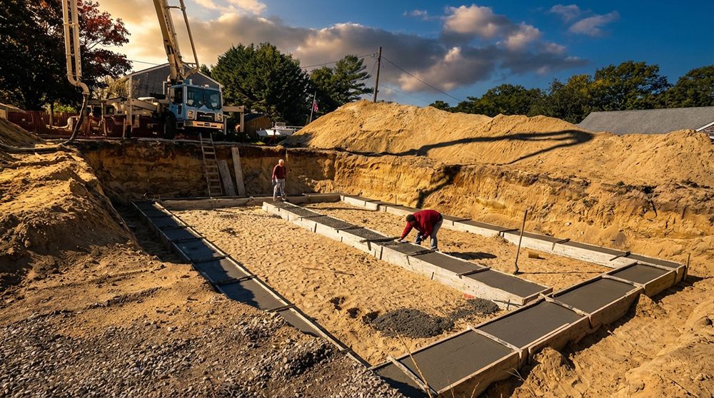 Millbrook Excavation & Landscaping Inc. crew on a job site in Norfolk